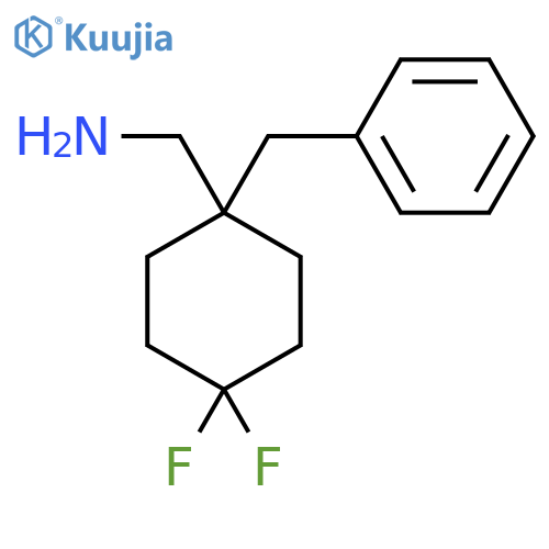 (1-benzyl-4,4-difluorocyclohexyl)methanamine structure
