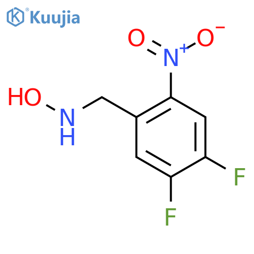 N-(4,5-difluoro-2-nitrophenyl)methylhydroxylamine structure