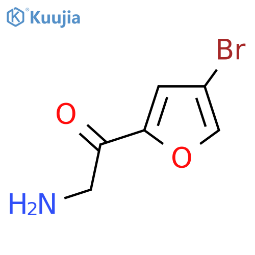 2-amino-1-(4-bromofuran-2-yl)ethan-1-one structure