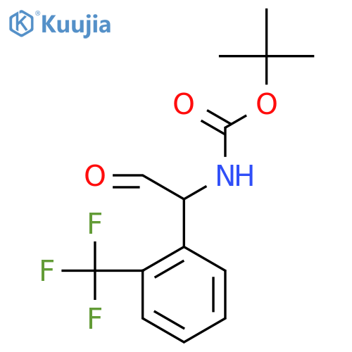 tert-butyl N-{2-oxo-1-2-(trifluoromethyl)phenylethyl}carbamate structure