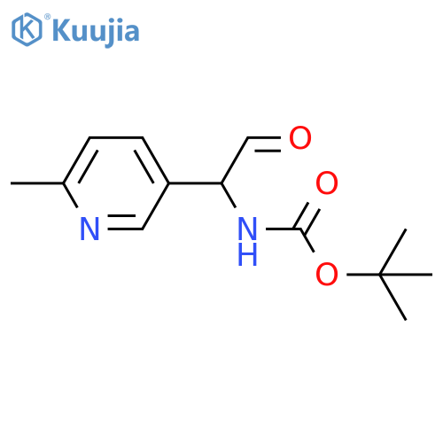 tert-butyl N-1-(6-methylpyridin-3-yl)-2-oxoethylcarbamate structure