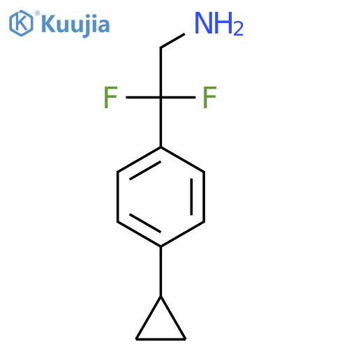 2-(4-cyclopropylphenyl)-2,2-difluoroethan-1-amine structure