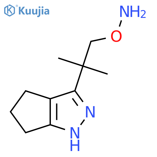 O-(2-{1H,4H,5H,6H-cyclopentacpyrazol-3-yl}-2-methylpropyl)hydroxylamine structure