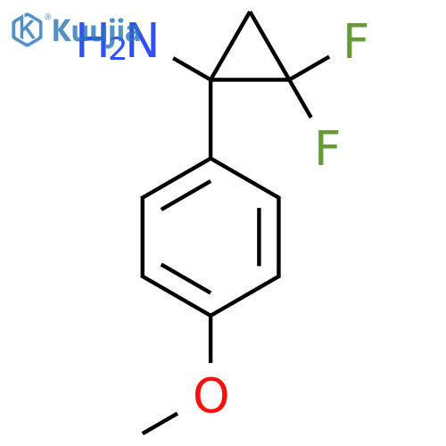 2,2-difluoro-1-(4-methoxyphenyl)cyclopropan-1-amine structure