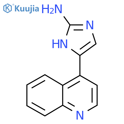 5-(quinolin-4-yl)-1H-imidazol-2-amine structure
