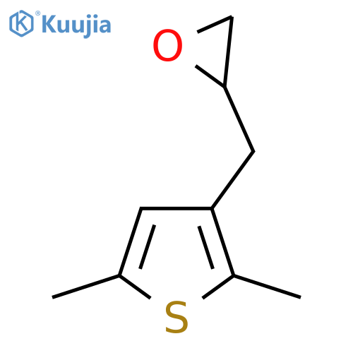 2-(2,5-dimethylthiophen-3-yl)methyloxirane structure