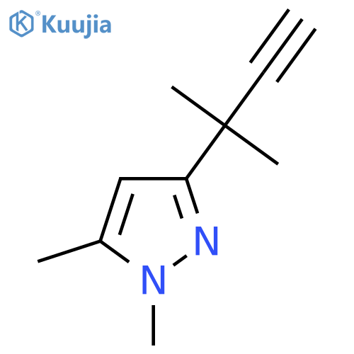 1,5-dimethyl-3-(2-methylbut-3-yn-2-yl)-1H-pyrazole structure