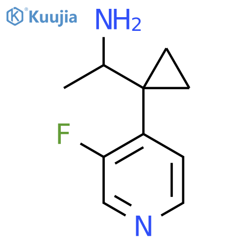 1-1-(3-fluoropyridin-4-yl)cyclopropylethan-1-amine structure