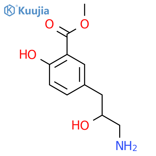 methyl 5-(3-amino-2-hydroxypropyl)-2-hydroxybenzoate structure