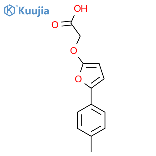 2-{5-(4-methylphenyl)furan-2-yloxy}acetic acid structure