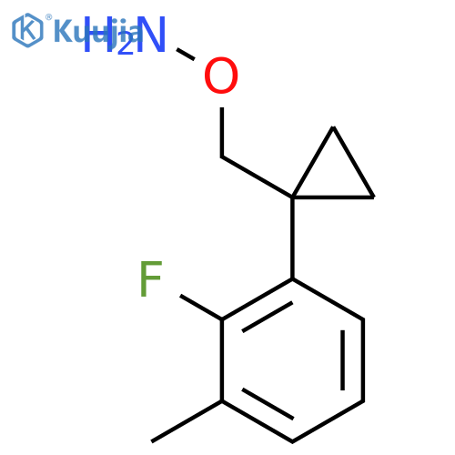 O-{1-(2-fluoro-3-methylphenyl)cyclopropylmethyl}hydroxylamine structure