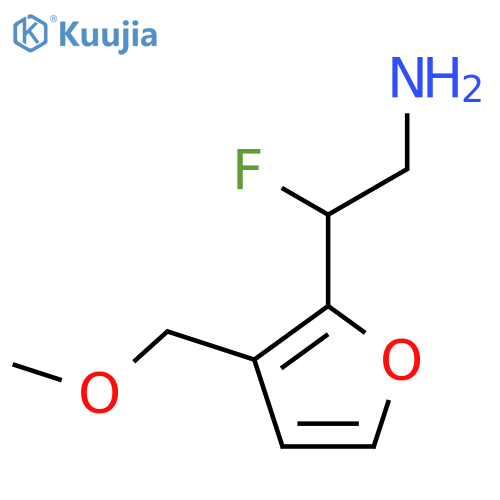 2-fluoro-2-3-(methoxymethyl)furan-2-ylethan-1-amine structure