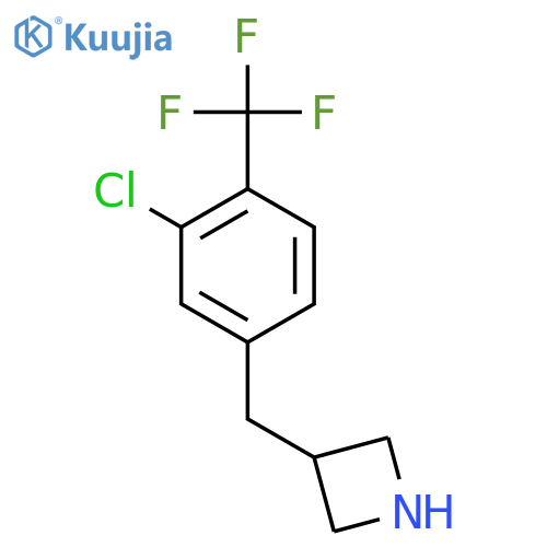 3-{3-chloro-4-(trifluoromethyl)phenylmethyl}azetidine structure