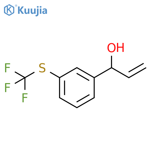 1-{3-(trifluoromethyl)sulfanylphenyl}prop-2-en-1-ol structure
