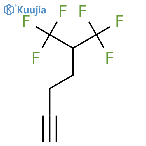 6,6,6-trifluoro-5-(trifluoromethyl)hex-1-yne structure