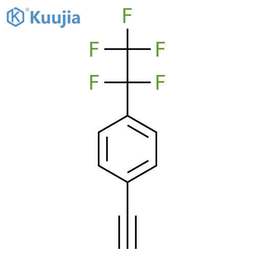 1-ethynyl-4-(pentafluoroethyl)benzene structure