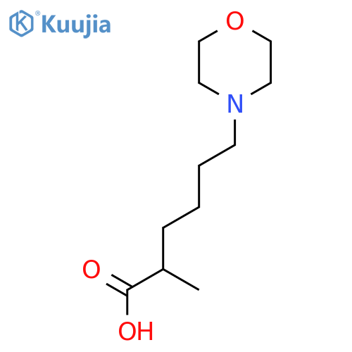 2-methyl-6-(morpholin-4-yl)hexanoic acid structure