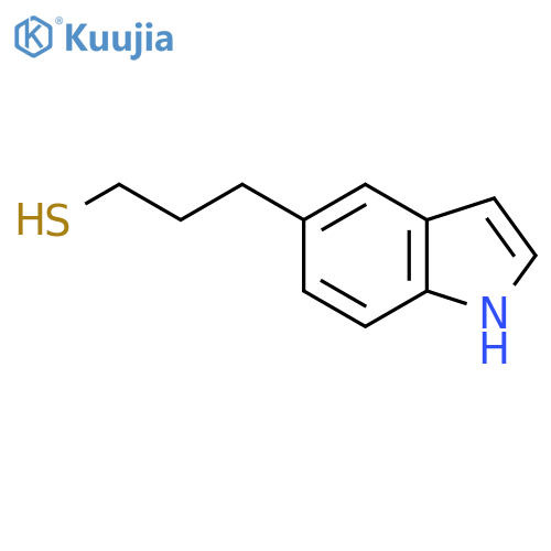 3-(1H-indol-5-yl)propane-1-thiol structure