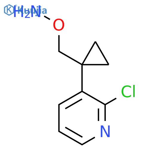O-{1-(2-chloropyridin-3-yl)cyclopropylmethyl}hydroxylamine structure
