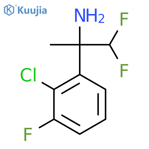 2-(2-chloro-3-fluorophenyl)-1,1-difluoropropan-2-amine structure
