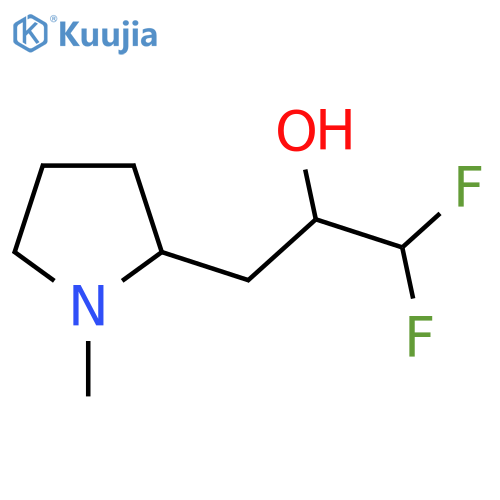 1,1-difluoro-3-(1-methylpyrrolidin-2-yl)propan-2-ol structure