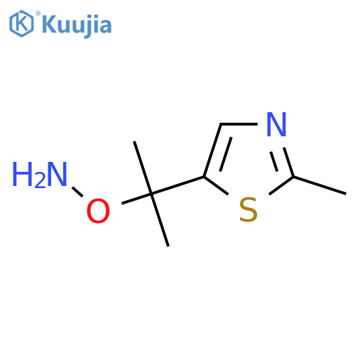 O-2-(2-methyl-1,3-thiazol-5-yl)propan-2-ylhydroxylamine structure