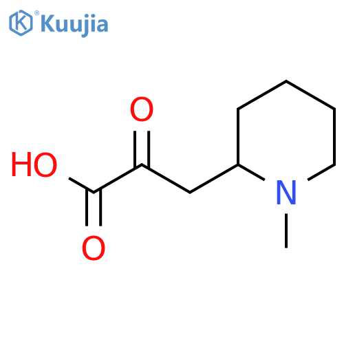 3-(1-methylpiperidin-2-yl)-2-oxopropanoic acid structure