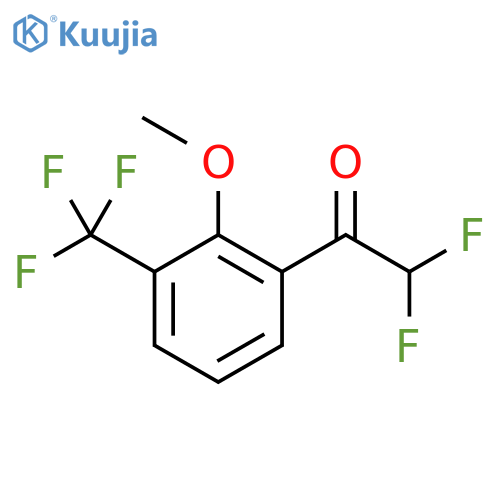2,2-Difluoro-1-(2-methoxy-3-(trifluoromethyl)phenyl)ethanone structure