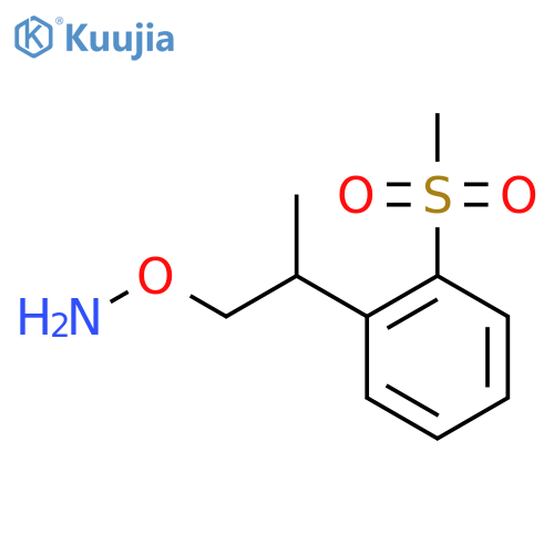 O-2-(2-methanesulfonylphenyl)propylhydroxylamine structure