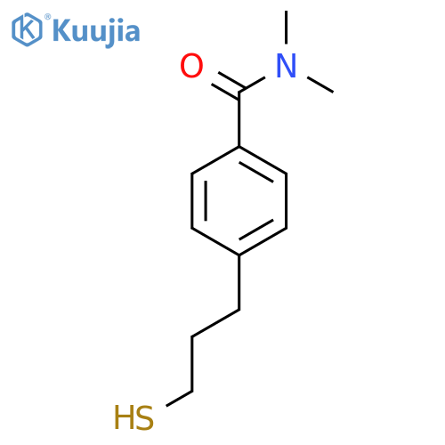 N,N-dimethyl-4-(3-sulfanylpropyl)benzamide structure