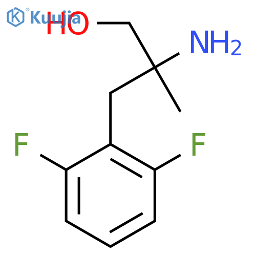 2-amino-3-(2,6-difluorophenyl)-2-methylpropan-1-ol structure