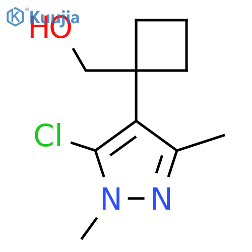 1-(5-chloro-1,3-dimethyl-1H-pyrazol-4-yl)cyclobutylmethanol structure