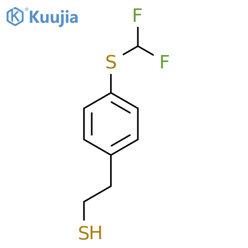 2-{4-(difluoromethyl)sulfanylphenyl}ethane-1-thiol structure