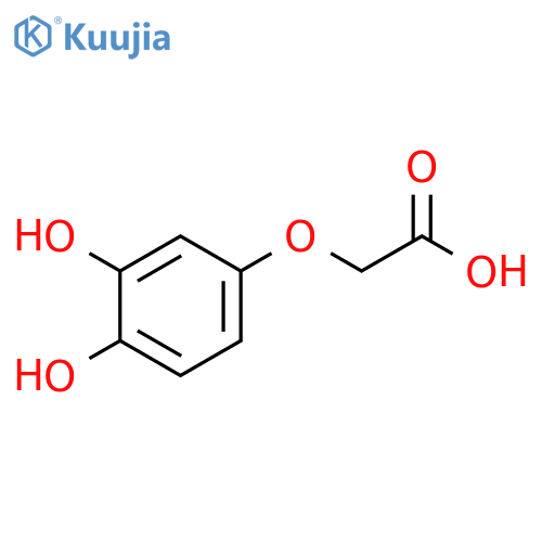 2-(3,4-dihydroxyphenoxy)acetic acid structure