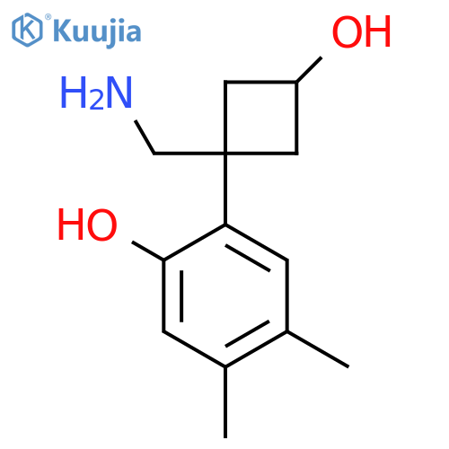 2-1-(aminomethyl)-3-hydroxycyclobutyl-4,5-dimethylphenol structure
