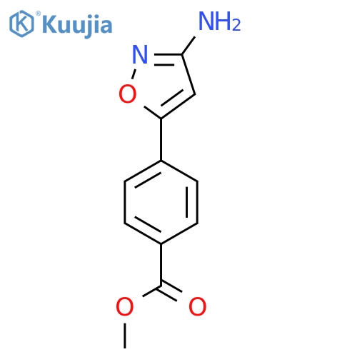 methyl 4-(3-amino-1,2-oxazol-5-yl)benzoate structure