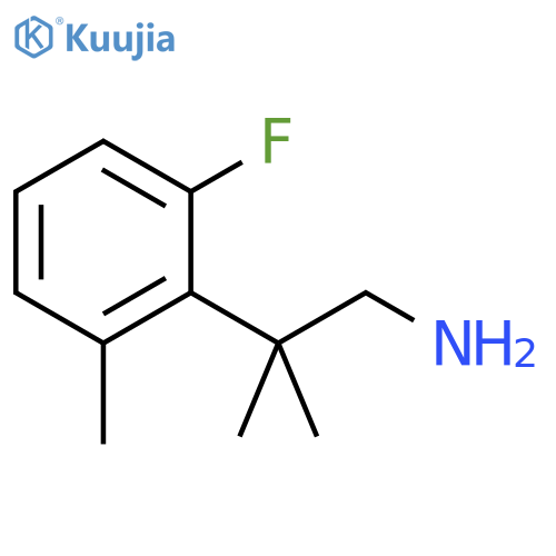2-(2-fluoro-6-methylphenyl)-2-methylpropan-1-amine structure