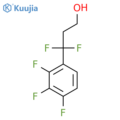 3,3-difluoro-3-(2,3,4-trifluorophenyl)propan-1-ol structure