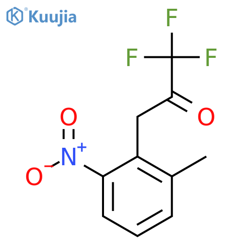 1,1,1-trifluoro-3-(2-methyl-6-nitrophenyl)propan-2-one structure