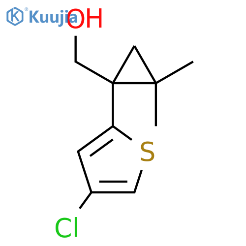 1-(4-chlorothiophen-2-yl)-2,2-dimethylcyclopropylmethanol structure