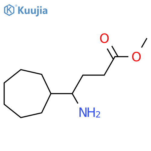 methyl 4-amino-4-cycloheptylbutanoate structure