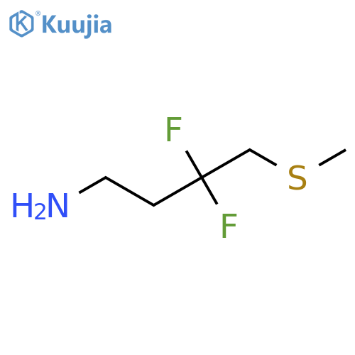 3,3-difluoro-4-(methylsulfanyl)butan-1-amine structure