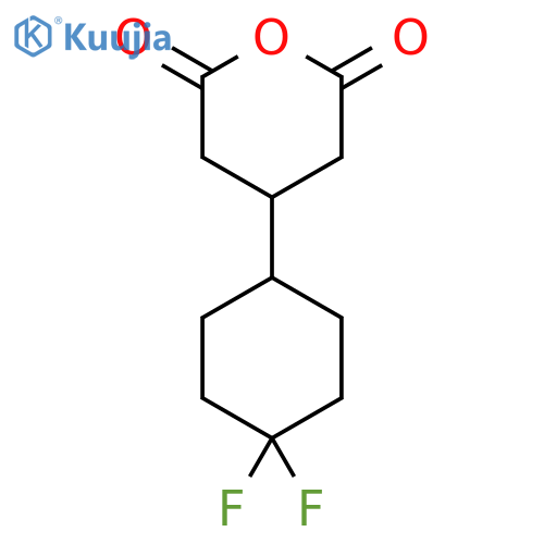 4-(4,4-difluorocyclohexyl)oxane-2,6-dione structure