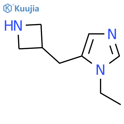 5-[(azetidin-3-yl)methyl]-1-ethyl-1H-imidazole structure