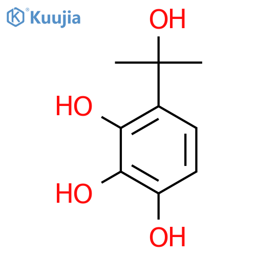 4-(2-hydroxypropan-2-yl)benzene-1,2,3-triol structure