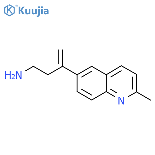 3-(2-methylquinolin-6-yl)but-3-en-1-amine structure