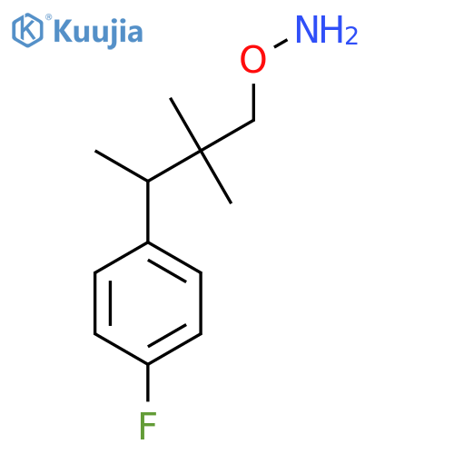 O-3-(4-fluorophenyl)-2,2-dimethylbutylhydroxylamine structure