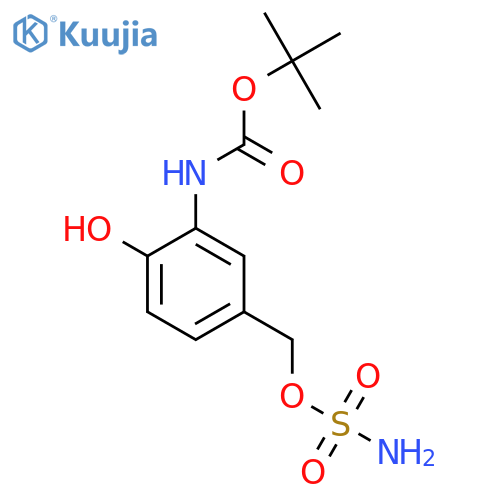 tert-butyl N-{2-hydroxy-5-(sulfamoyloxy)methylphenyl}carbamate structure