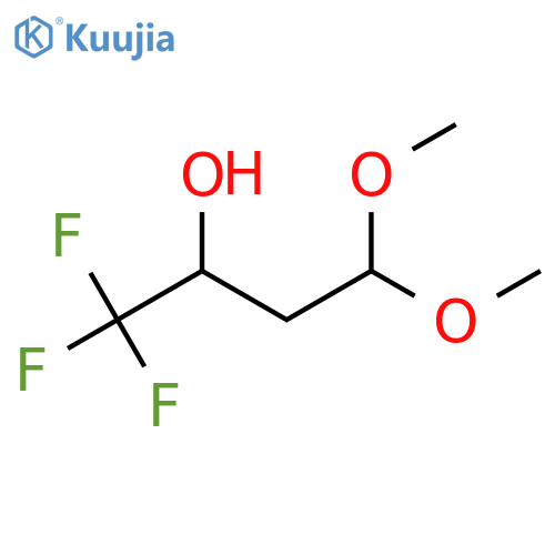 1,1,1-trifluoro-4,4-dimethoxybutan-2-ol structure