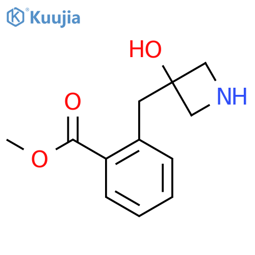 methyl 2-(3-hydroxyazetidin-3-yl)methylbenzoate structure
